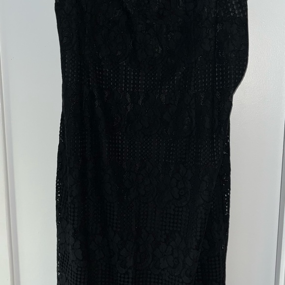 NSR Womens XL Black Lace Sexy Overlay Sheath Dress Sleeveless NWOT - Picture 5 of 5